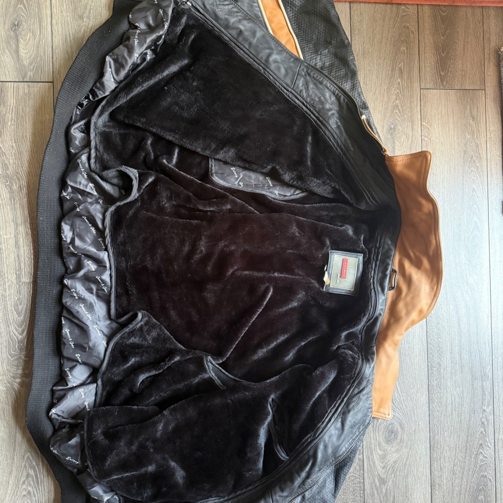 Extasy James & John Leather Bomber Jacket 4XL Tiger‎ Eagle Embroidered RARE Vtg - Picture 12 of 16
